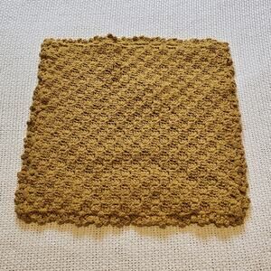 Vintage Hand Made Crochet Throw Pillow Cover Granny Couch Bed Decorative Retro